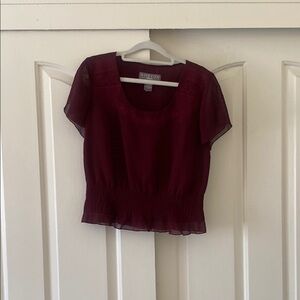 NORTON Women's Burgundy Top.Size PS